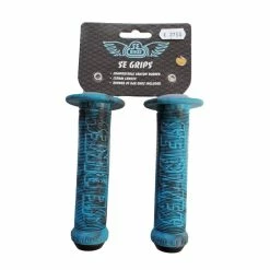 Poignées Vélo SE Grips 135 Mm Bleu